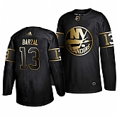 Islanders 13 Mathew Barzal Black Gold Adidas Jersey Dyin,baseball caps,new era cap wholesale,wholesale hats